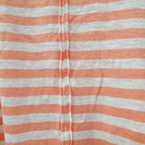 FREE PEOPLE We The Free ALL I NEED TEE, V Neck Striped, Oversized, Front Pocket - Picture 14 of 16